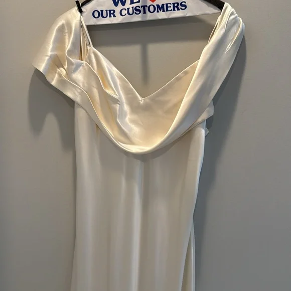 Reformation Silk Cream Dress - Picture 8 of 8